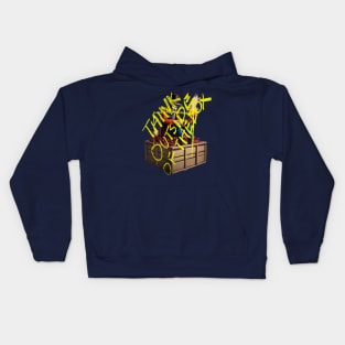 Think Outside Of The Box Guy Fawkes Humor Kids Hoodie